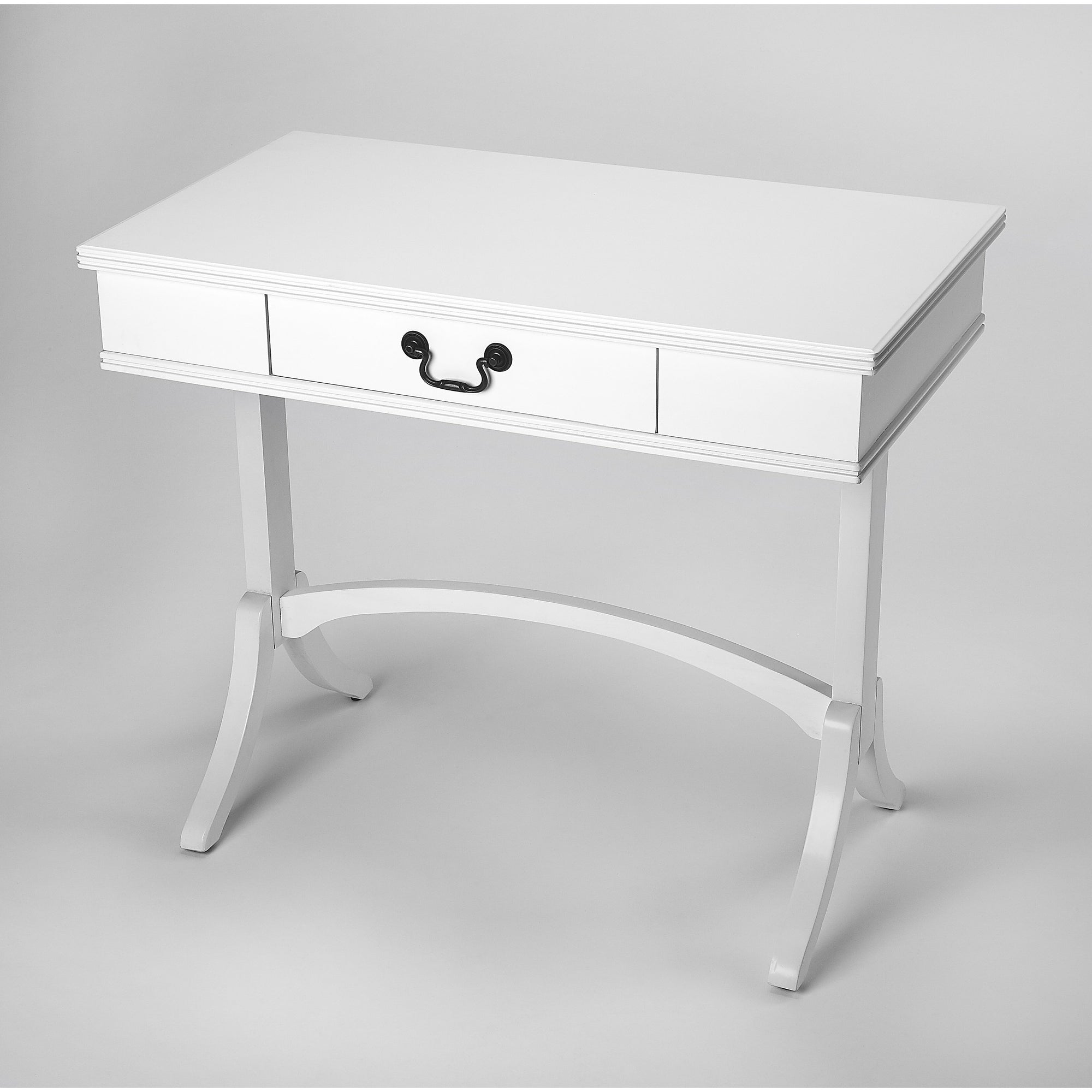 Butler Specialty Transitional Rectangular White Writing Desk Desks & Secretaries Butler Specialty